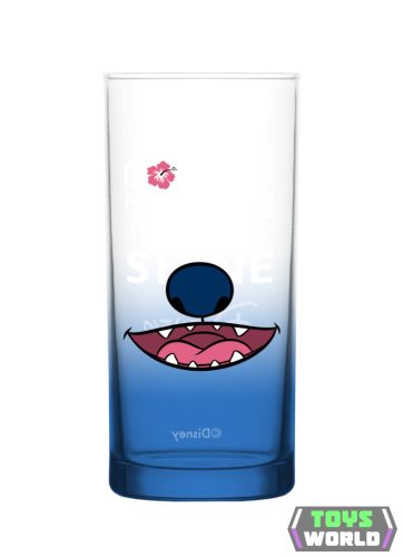 Stitch prémium üveg pohár - 290ml