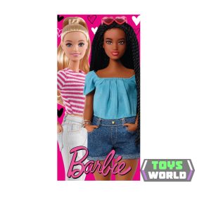 Barbie 100% pamut strandtörölköző - 70x140 cm