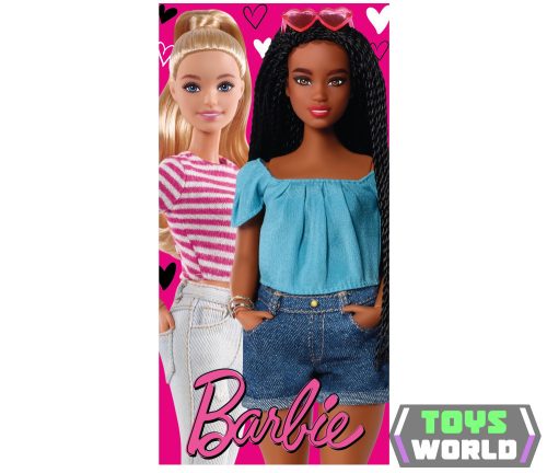 Barbie 100% pamut strandtörölköző - 70x140 cm