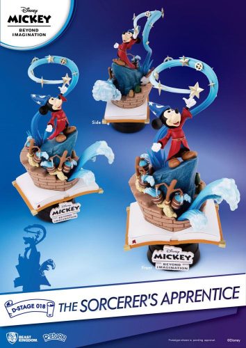 Mickey Beyond Imagination D-Stage The Sorcerer's Apprentice PVC Diorama szobor figura 15 cm