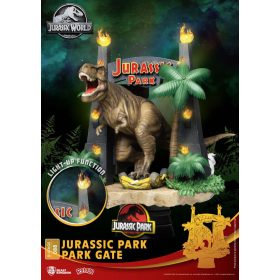Jurassic Park D-Stage Park Gate PVC Diorama szobor 15 cm