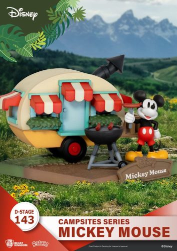 Disney D-Stage Campsite Series Mickey Mouse PVC Diorama szobor figura 10 cm