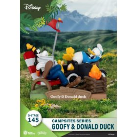   Disney D-Stage Campsite Series Goofy & Donald Duck PVC Diorama szobor figura 10 cm