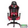 Gamer szék - derékpárnával, fejpárnával - piros