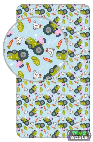 Peppa malac Farming gumis lepedő 90x200 cm