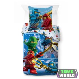   Lego Ninjago Warriors gyerek, ovis ágyneműhuzat 100×135 cm, 40×60 cm