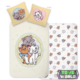   Disney Marie Trio gyerek, ovis ágyneműhuzat 100×135 cm, 40×60 cm