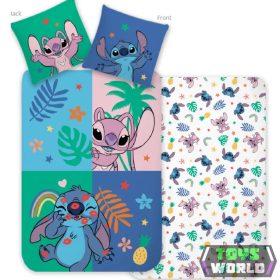  Disney Lilo és Stitch, A csillagkutya Tropical Friend gyerek, ovis ágyneműhuzat 100×135 cm, 40×60 cm