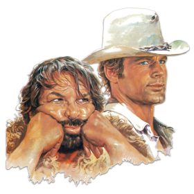   Bud Spencer & Terence Hill Bud & Terence 3D fémtábla 45 x 45 cm