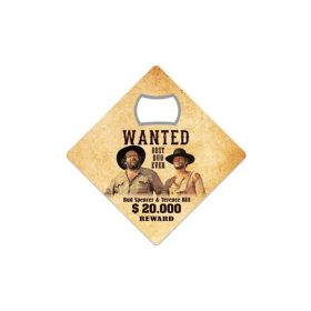 Bud Spencer & Terence Hill Wanted sörnyitó hűtőmágnes