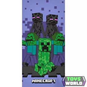   Minecraft Purple fürdőlepedő, strand törölköző 70x140cm