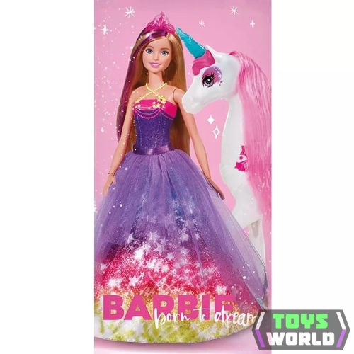 Barbie Born to Dream fürdőlepedő, strand törölköző 70x140cm