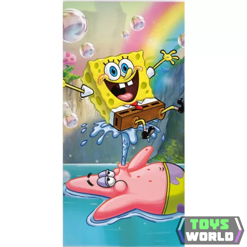 SpongyaBob Paradise fürdőlepedő, strand törölköző 70x140cm