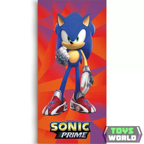 Sonic a sündisznó Prime fürdőlepedő, strand törölköző 70x140cm