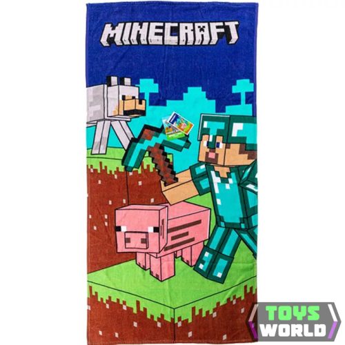 Minecraft Diamond Armor fürdőlepedő, strand törölköző 70x140cm
