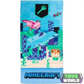   Minecraft Trident fürdőlepedő, strand törölköző 70x140cm