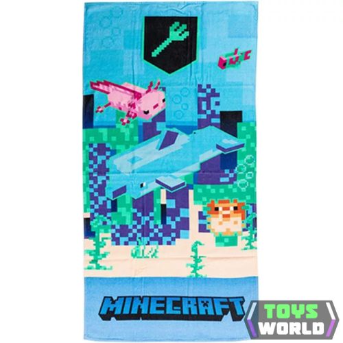 Minecraft Trident fürdőlepedő, strand törölköző 70x140cm