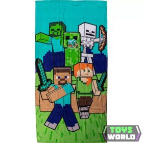 Minecraft fürdőlepedő, strand törölköző 70x140cm