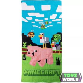   Minecraft Piggy Ride fürdőlepedő, strand törölköző 70x140cm