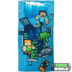 Minecraft Dive fürdőlepedő, strand törölköző 70x140cm