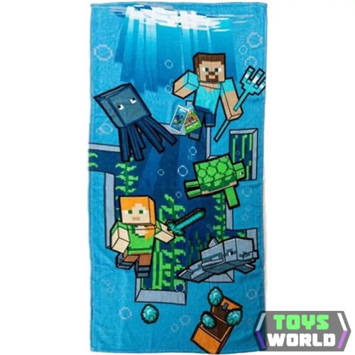 Minecraft Dive fürdőlepedő, strand törölköző 70x140cm