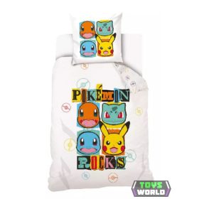 Pokémon Rocks ágyneműhuzat 140×200cm, 70×90 cm