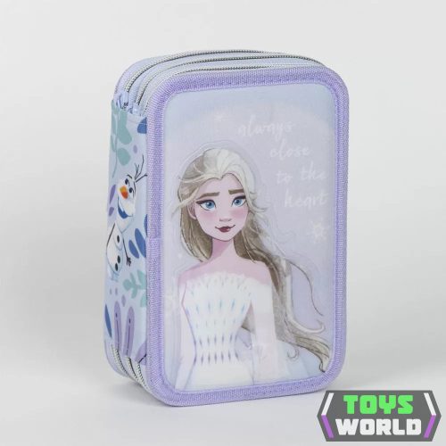 Disney Jégvarázs Elsa tolltartó töltött 3 emeletes