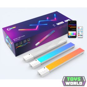   LED lámpa szett , 9 db , távirányítóval , RGB + IC (digitális) , dimmelhető , USB , WIFI/Bluetooth , TUYA , LEDISSIMO AMBIENT LIGHT