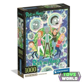   Rick and Morty Green Portal 1000 db-os Compact puzzle Clementoni