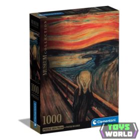   Művészet A sikoly Munch 1000 db-os Compact puzzle Clementoni