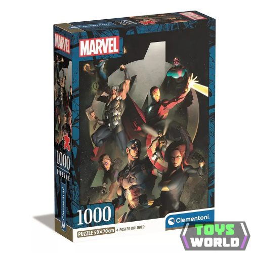 Bosszúállók Mightiest Heroes 1000 db-os Compact puzzle Clementoni