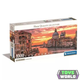   Olaszország Canal Grande 1000 db-os panorama Compact puzzle Clementoni