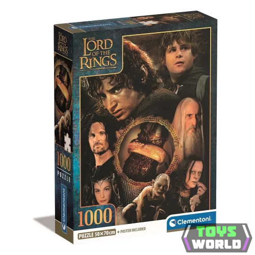 A Gyűrűk Ura The One Ring’s Burden 1000 db-os Compact puzzle Clementoni