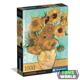Művészet Sunflowers 1000 db-os Compact puzzle Clementoni
