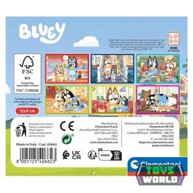 Bluey Play All Day mesekocka 6 db-os Clementoni