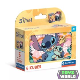   Disney Lilo és Stitch, A csillagkutya Smile mesekocka 6 db-os Clementoni