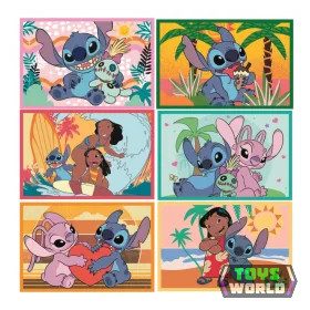   Disney Lilo és Stitch, A csillagkutya Smile mesekocka 6 db-os Clementoni