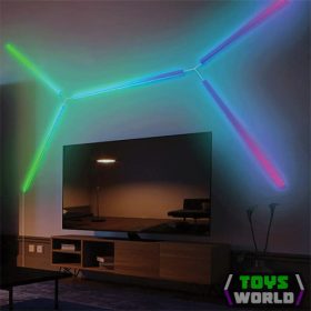   LED lámpatest , szett , 3 db, fali , lineáris , 3 x 3.5W , RGB + IC (digitális) , dimmelhető , WIFI , TUYA , ELMARK