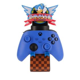   Sonic The Hedgehog Logo kontroller/telefon tartó Cable Guy figura 20 cm