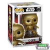Star Wars Return of the Jedi 40th Anniversary POP! Vinyl Figura C3P0 in chair 9 cm