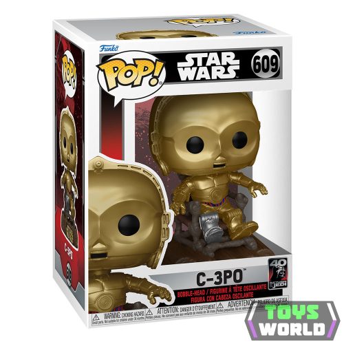 Star Wars Return of the Jedi 40th Anniversary POP! Vinyl Figura C3P0 in chair 9 cm