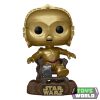 Star Wars Return of the Jedi 40th Anniversary POP! Vinyl Figura C3P0 in chair 9 cm