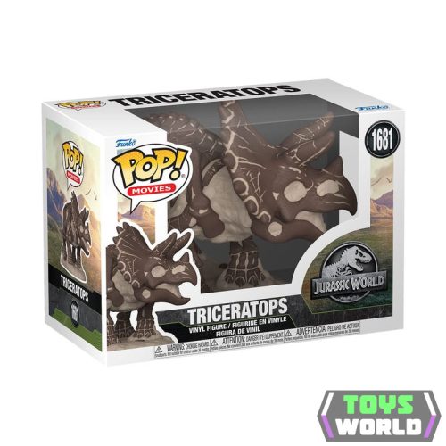 Jurassic Park Fossil Funko POP! Movies Vinyl figura Triceratops 9 cm