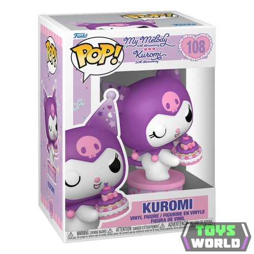 Hello Kitty and Friends POP! Vinyl Figure Kuromi with Cake (20th Anniversary) 9 cm