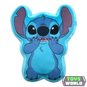   Disney Lilo és Stitch, A csillagkutya Alien 3D formapárna, díszpárna 30 cm Velúr