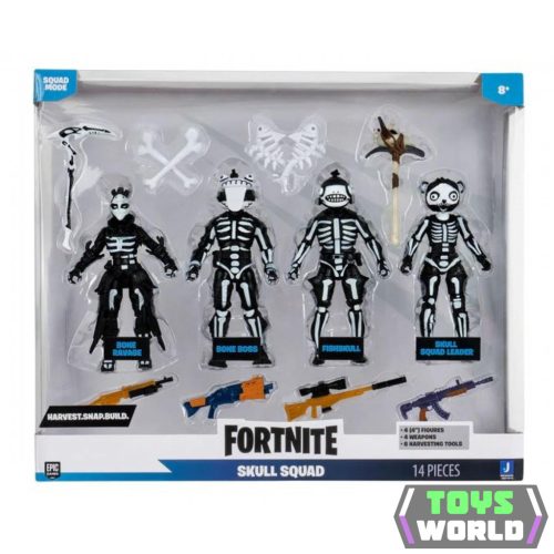 Fortnite figura csomag 14 darabos szett - Skull Squad