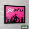 KPop Demon Hunters Collector Print Framed Poster Saja Boys Idol