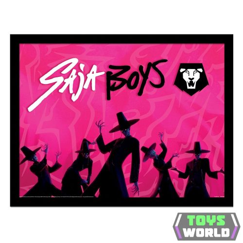 KPop Demon Hunters Collector Print Framed Poster Saja Boys Idol