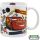 Disney Verdák Stickers porcelán bögre 325 ml Díszdobozban