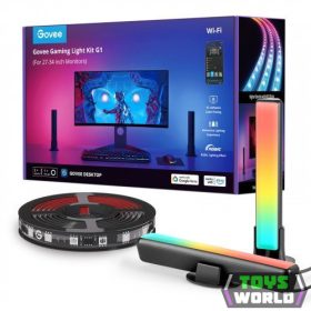   LED lámpa szett , PC monitor követő funkcióval , 2 db , asztali , RGB + IC (digitális) , GOVEE , Gaming Light Kit
